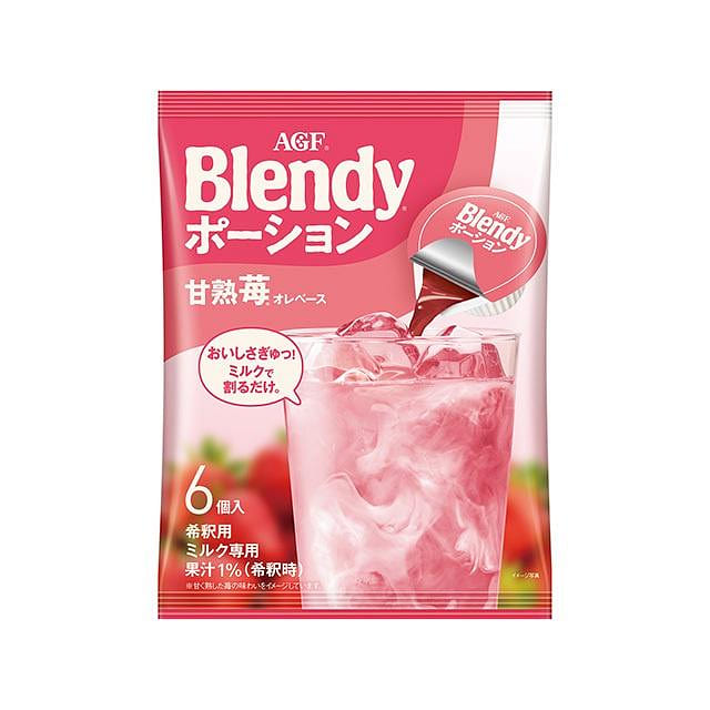 AGF Blendy Coffee Liquid Strawberry Flavor 6pcs 1 each