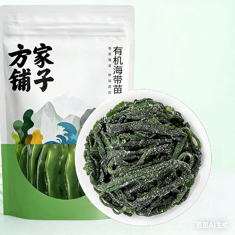 方家铺子 有机头茬嫩海带苗1袋 500 克