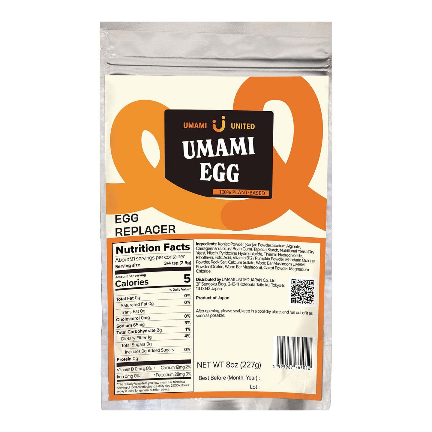 Umami Plant-Based Egg Replacer for Baking 8 oz