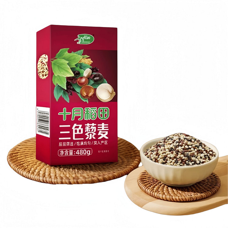 十月稻田  三色藜麦  480g*1盒 480 克