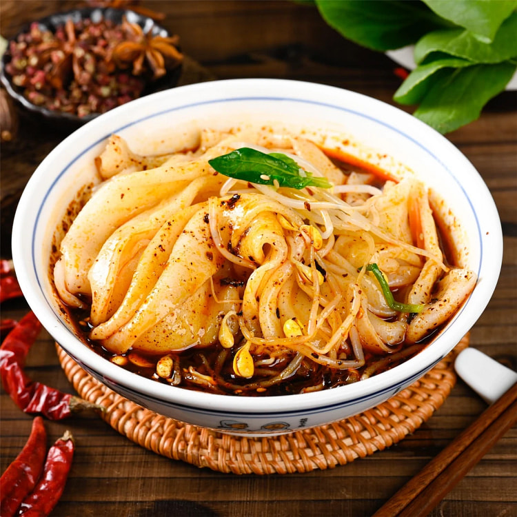 汉甄味热米皮陕西特色小吃宽米皮335g*1