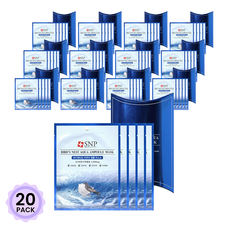 Snp 海洋燕窝水库面膜 1000 毫升*20 包