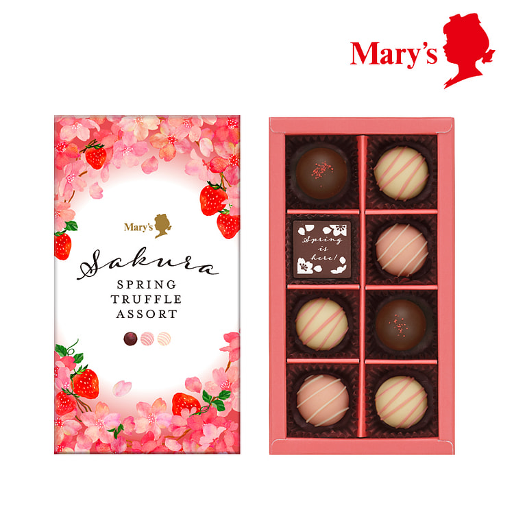 Mary's Cherry blossom strawberry chocolate 8 pcs