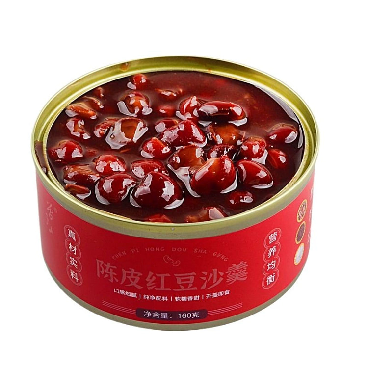 曾子山陈皮红豆沙羹开罐即食早餐粥罐头160g*1罐