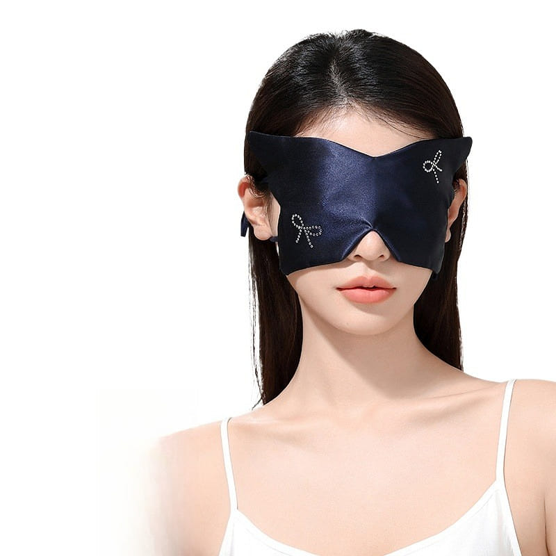 Silk Eye Mask, Light Blue, 21.7 * 10.8 Cm 1 box