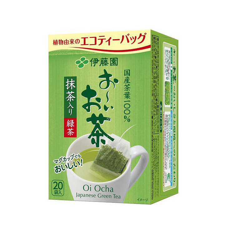 伊藤园 绿茶 抹茶茶包 20个