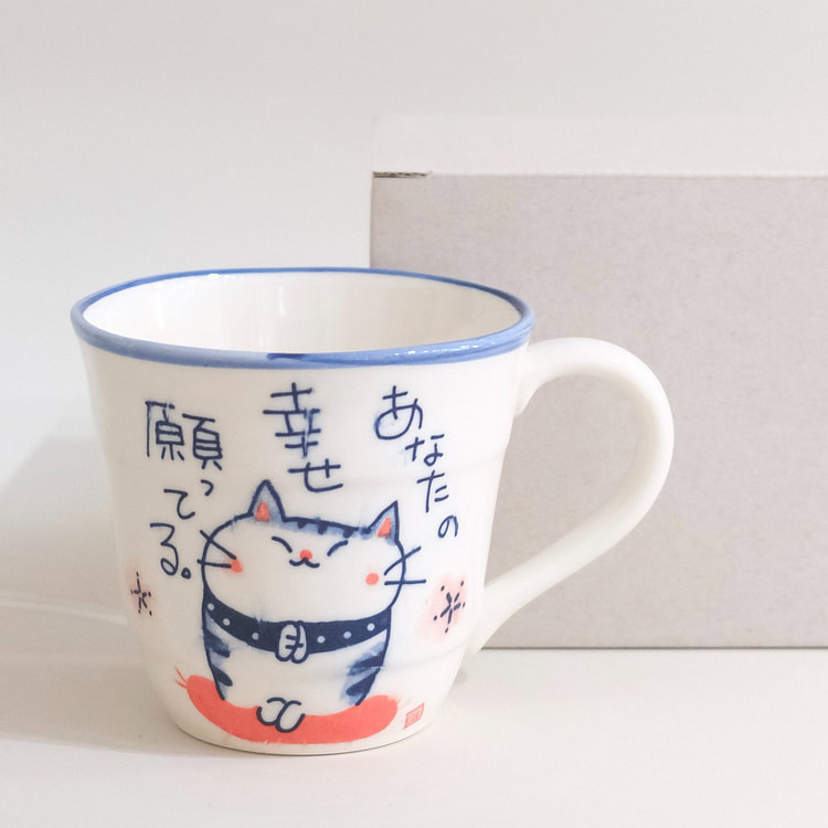 美浓烧 福猫 马克杯（礼盒装） #1 愿望猫