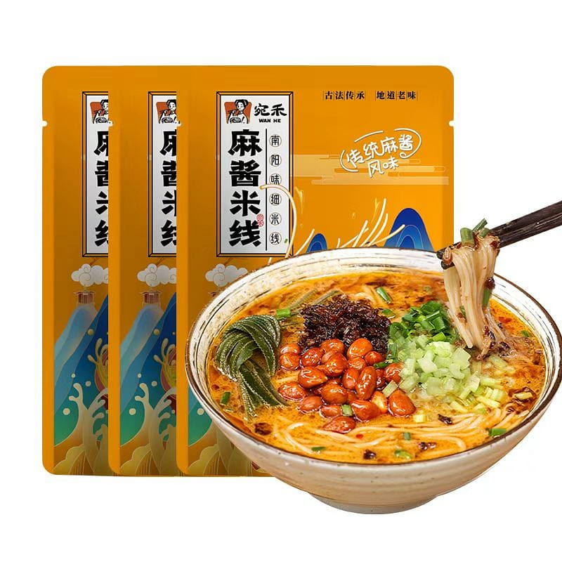 Wanhe Instant Sesame Paste Rice Noodles 220g*1 Bag 220 g