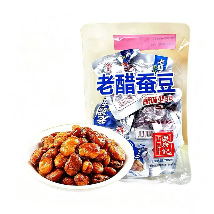 百年吴府记原味老醋蚕豆208g*1袋 1 包