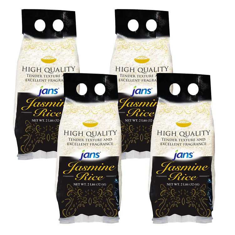 Jans - Jasmine Rice, 2lb, Pack of 4 2 lb*4 pack
