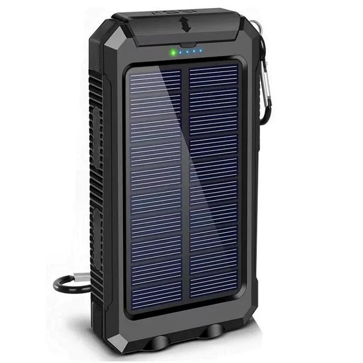 10000mAh太阳能移动电源便携式充电器，带双通 1 包