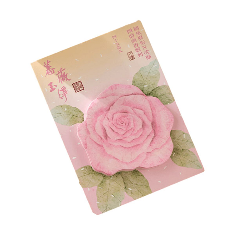 Floral Sticky Notes Notepads - Rose 1 count