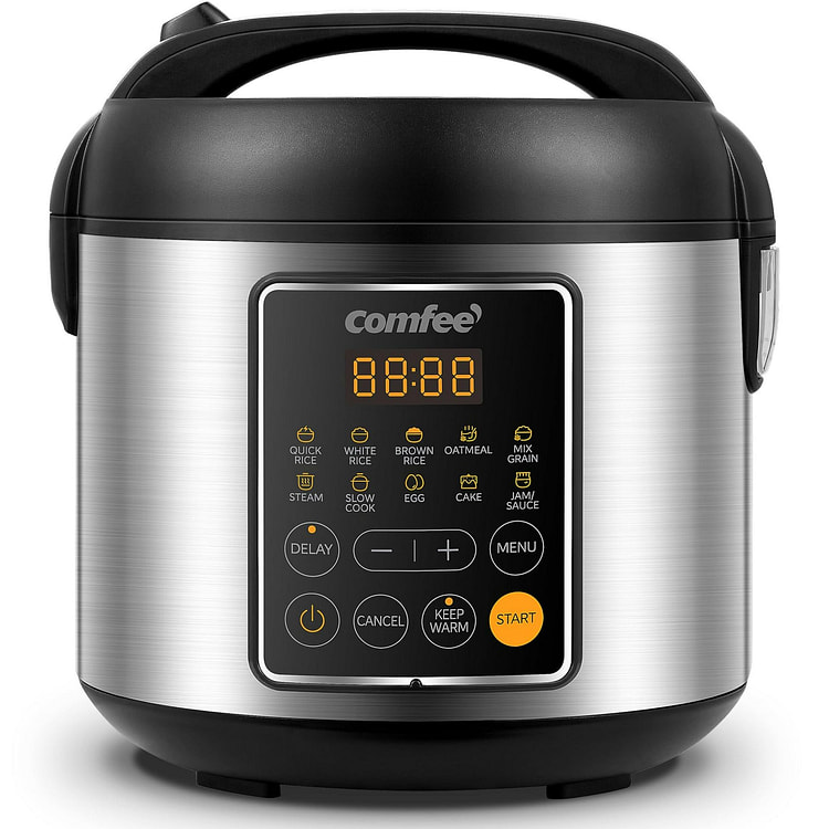 Rice Cooker, 8 Cups Cooked Slow Cooker 2 Qt 1 each