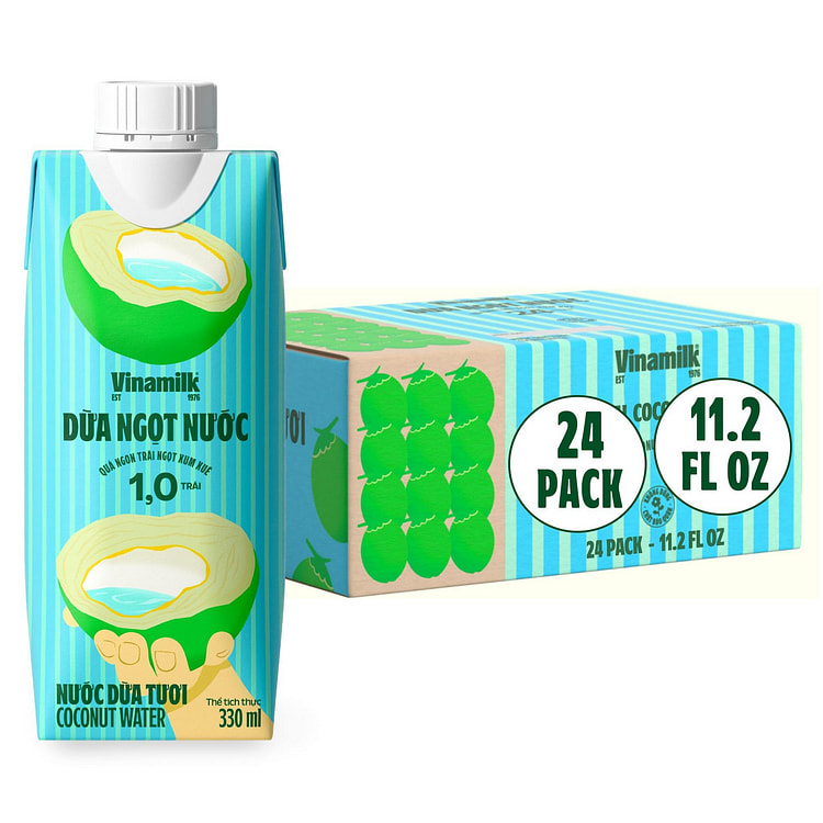 Vinamilk Coconut Water, To-Go Bulk Set 11.2 fl.oz*24 boxes