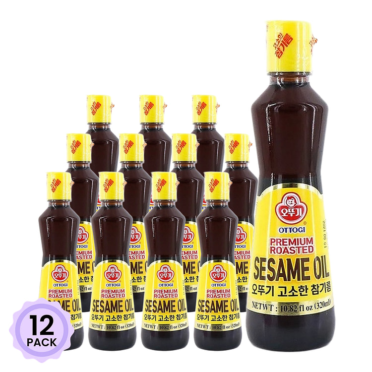 不倒翁 优质烤芝麻油 10.82 液盎司*12 包