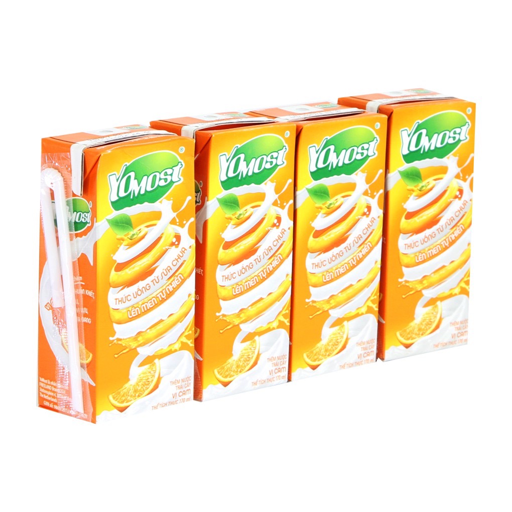 SỮA CHUA YOMOST VỊ CAM ( PACK OF 4) 170 ml