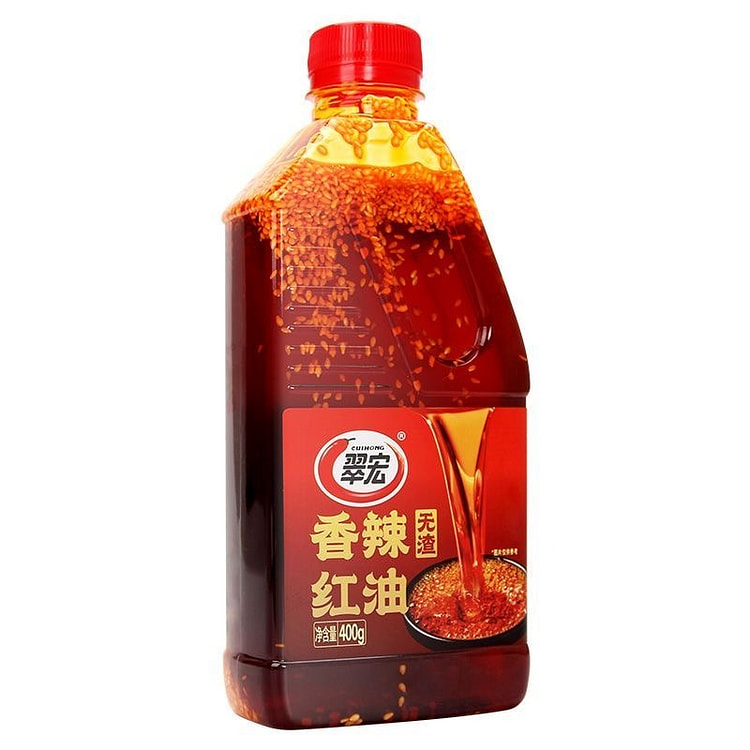 Cuihong Pure Red Oil Chilli Oil, Fragrant Spicy 400 g