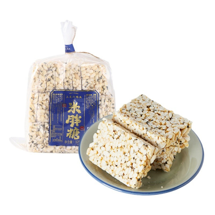 三关六码头 传统米胖糖 宁波特产怀旧老式米花酥 325 克