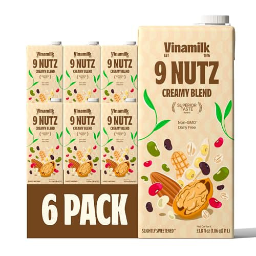 VINAMILK 9 NUTZ OAT ALMOND SOY PLANT MILK 6PK