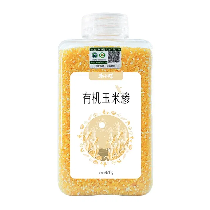 He Xiaomachi Organic Corn Grits 420g Bottle 420 g