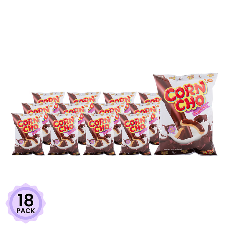 Crown Corn Cho Ganache Choco Flavor 66 g*18 pack