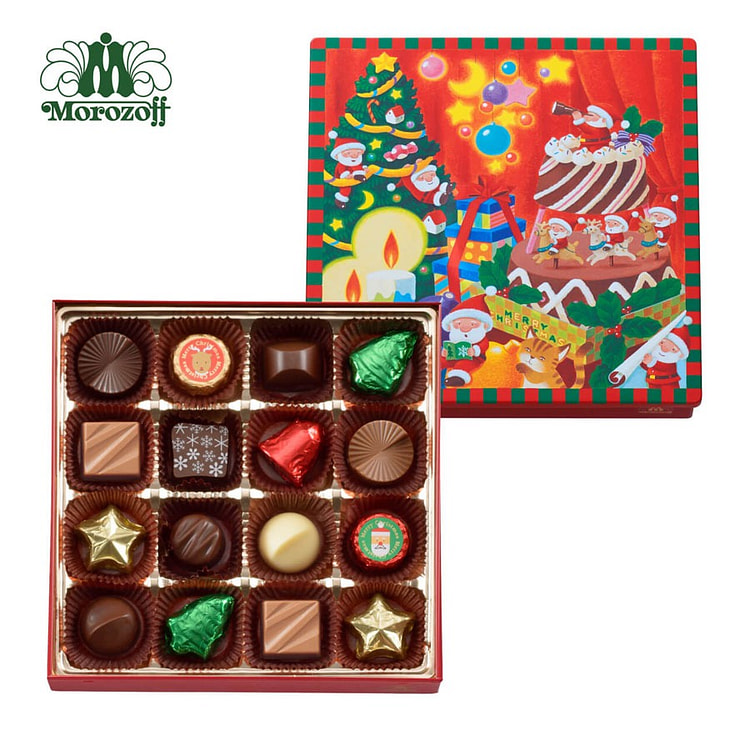 MOROZOFF 摩洛索夫圣诞 巧克力 16入 1 盒