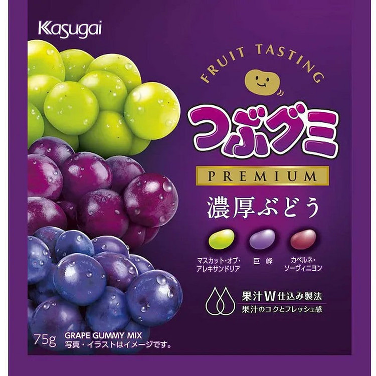 Kasugai Seika Tsubu Gumi Premium Rich Grape 75g