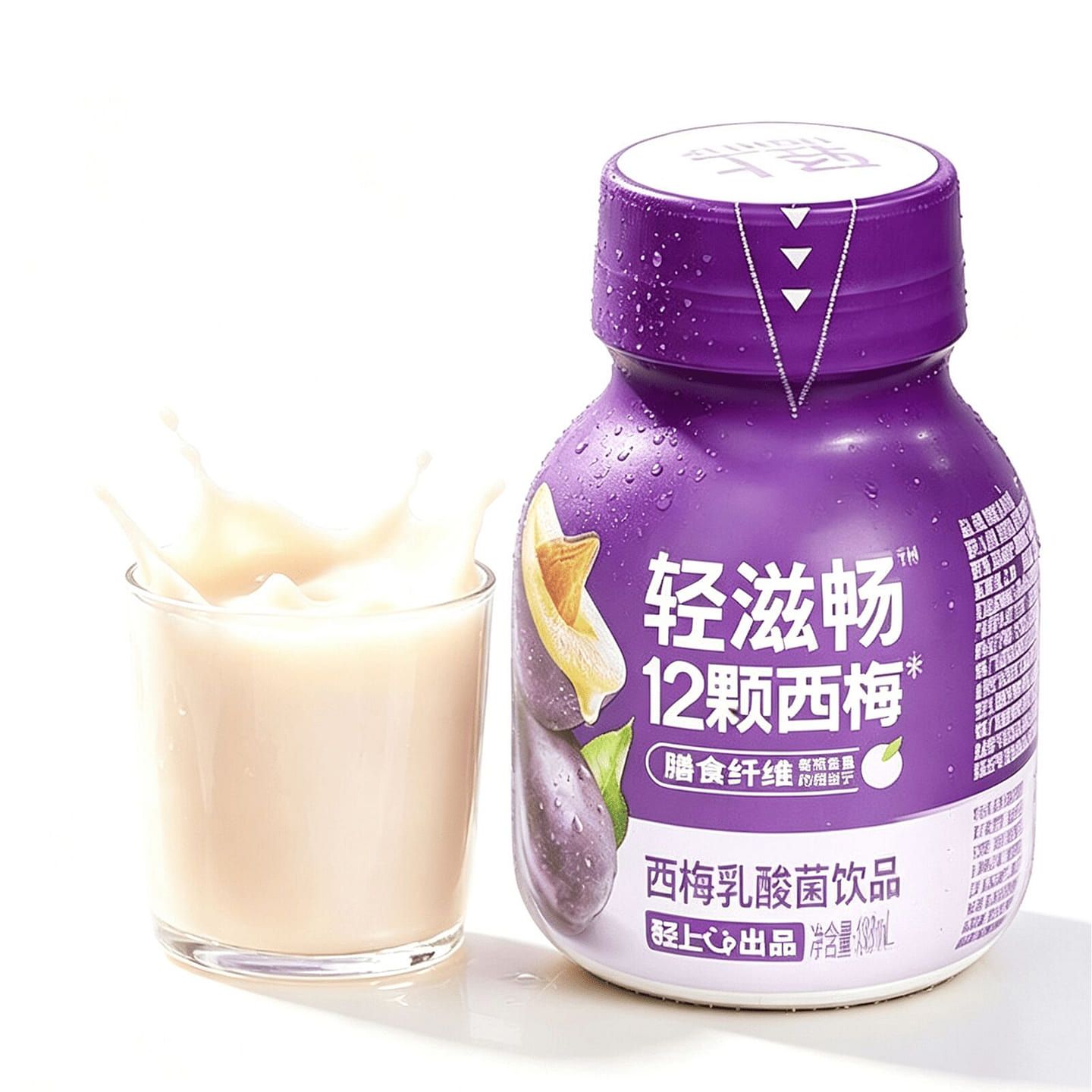 轻上西梅乳酸菌饮品西梅汁饮品早餐饮料膳食纤维益生元 138 毫升