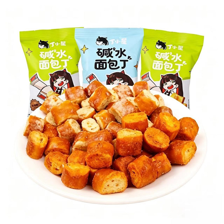 丁小星优乐麦海盐焦糖碱水面包丁椒麻非油炸解馋零食 12 克