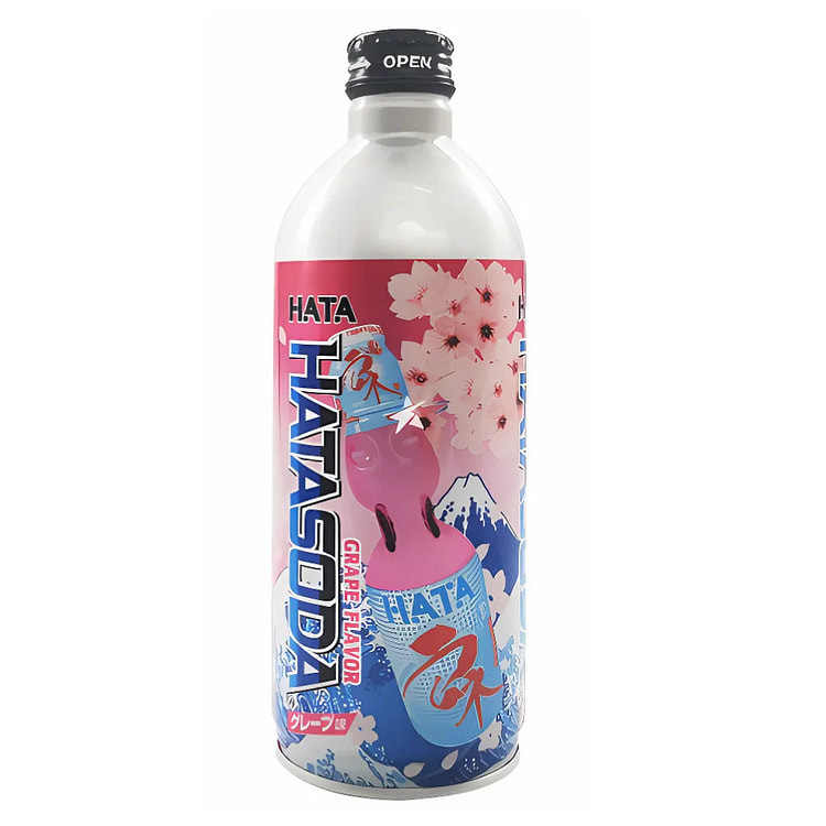 Hata Ramune 葡萄味 17.6oz
