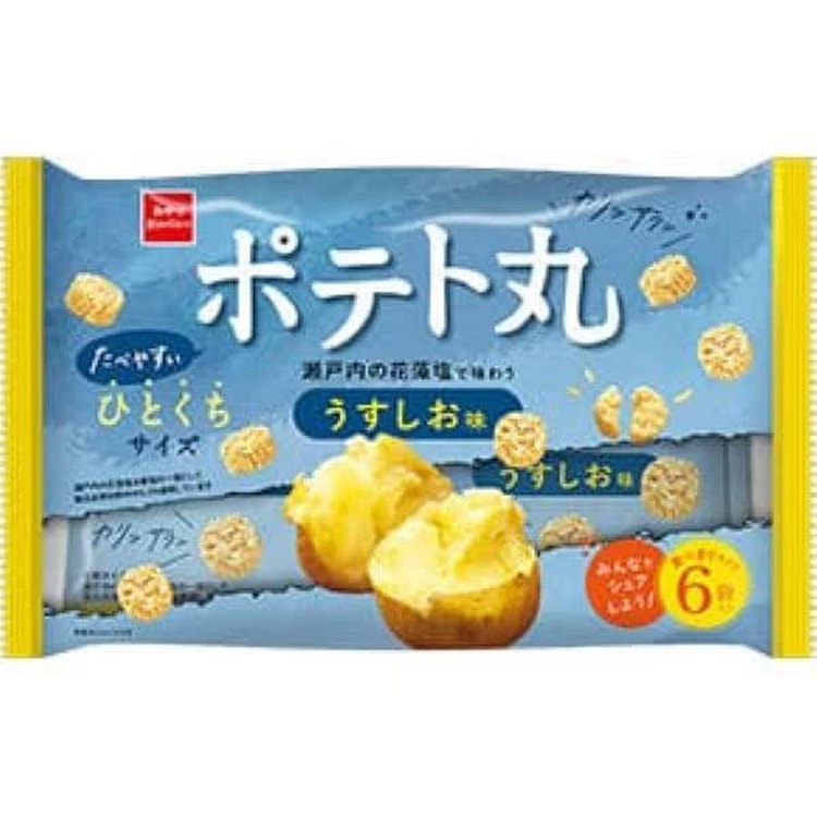 Oyatsu Potato Maru Light Salt 6-Pack 108g