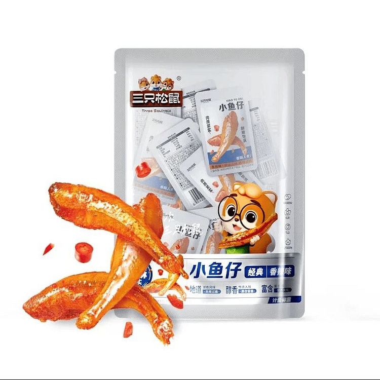 Three Squirrels Spicy Small Dried Fish 350g 350 g