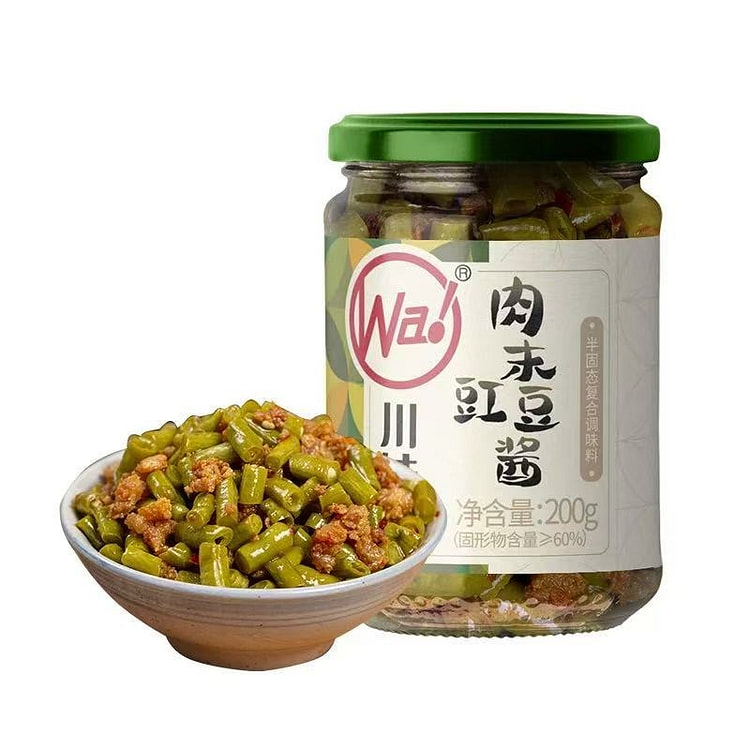【川娃子】肉末豇豆酱农家风味酸豇豆下饭菜1瓶