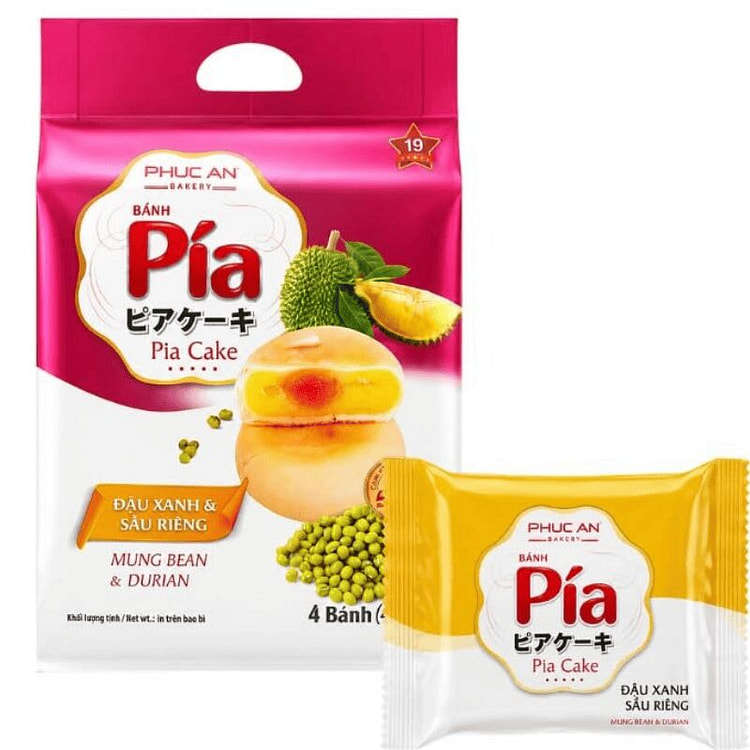 Phuc An Durian & Mung Bean Pastry with Salted Egg 1 pack