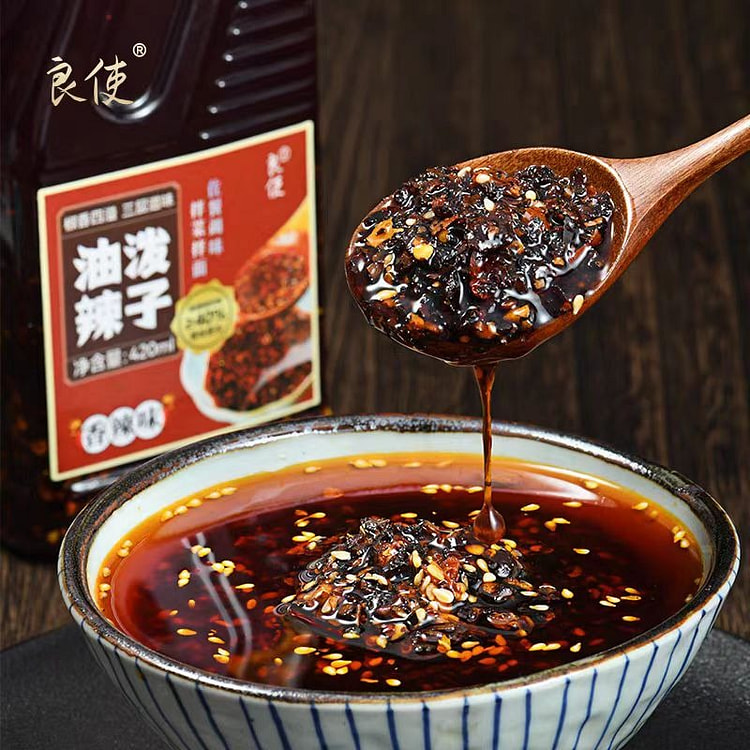 四川正宗油泼辣子调料微辣420ml