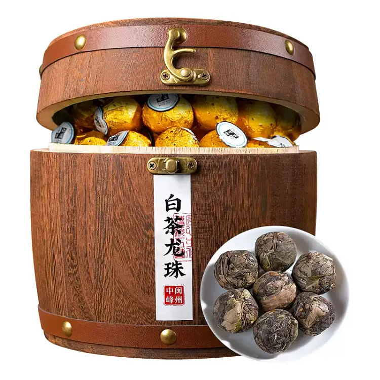 白茶龙珠老白茶福鼎老寿眉茶叶陈香小沱茶500g