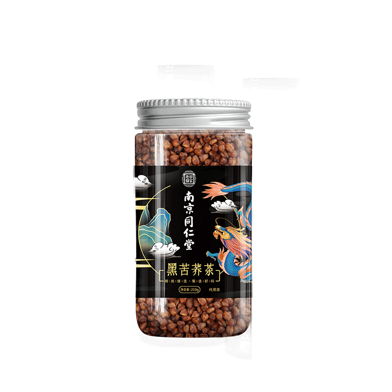 Nanjing Tongrentang Black Buckwheat Tea Nutritional Tonic Tea 210g/tin 210 g