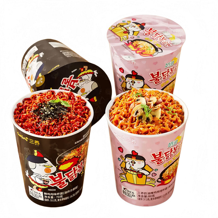 Samyang Creamy Spicy Chicken Cup Noodles 80g*3 Cup 240 g