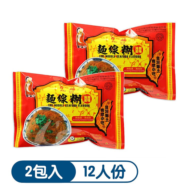 Taiwan Baifu Seafood Flavor Taiwanese Vermicelli 600 g
