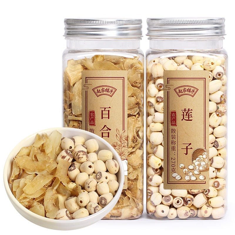Zhao house shop lotus seeds and lily dry fresh core peeling 420 g