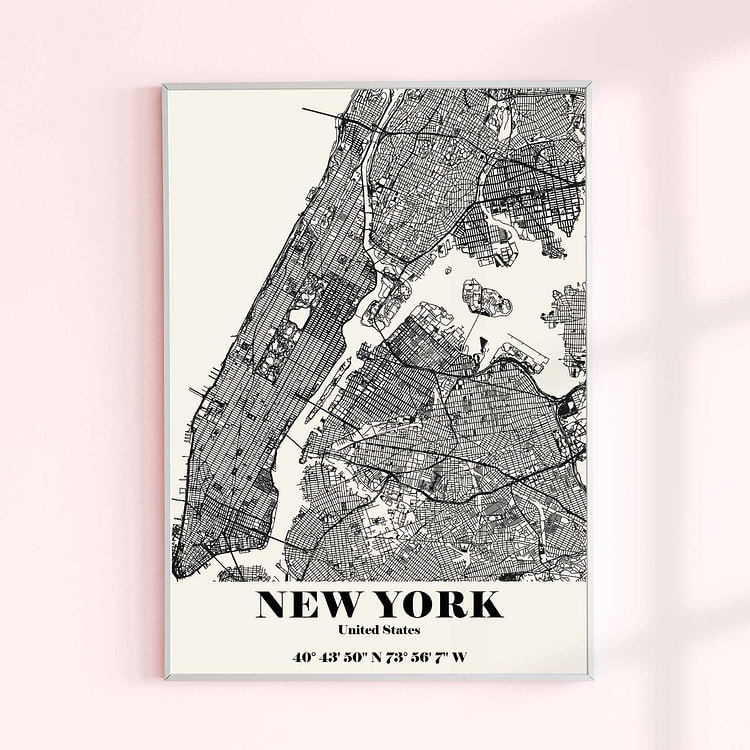 New York City NY 24" x 36" / Aluminum