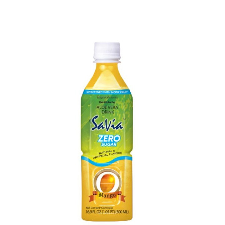Savia Aloe Vera Drink Mango ZERO 16.9oz 12 case