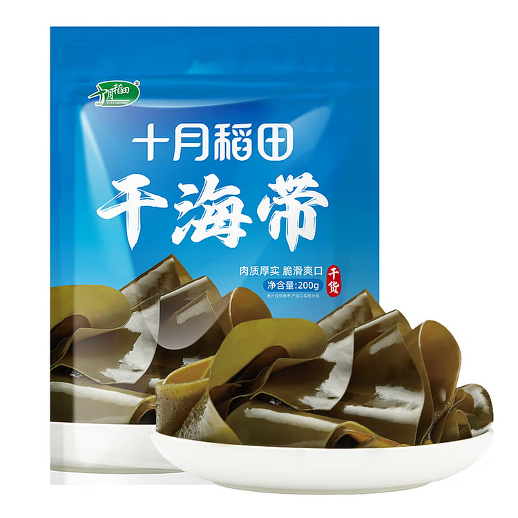 十月稻田 精选干海带头 200 克