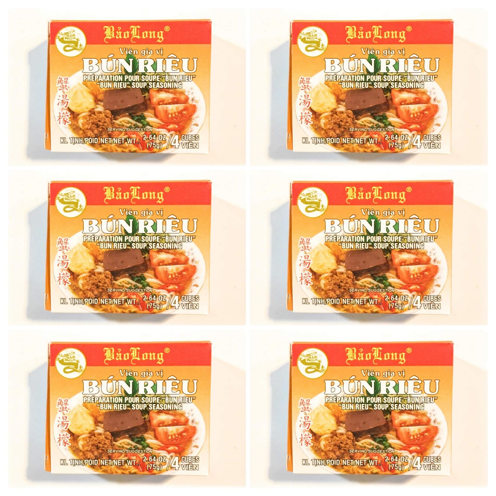 BAO LONG RIEU CUA SEASONING ( PACK OF 6) 75 g
