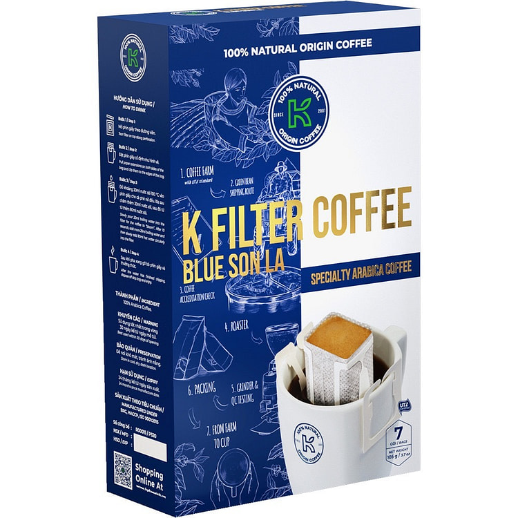 Cà Phê K- Coffee 100% Nguyên Chất Filter Sơn La