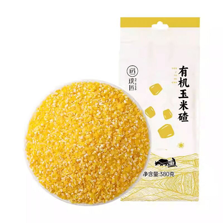 璞匠 有机玉米碴子小粒东北去皮玉米糁380g*1袋 380 克