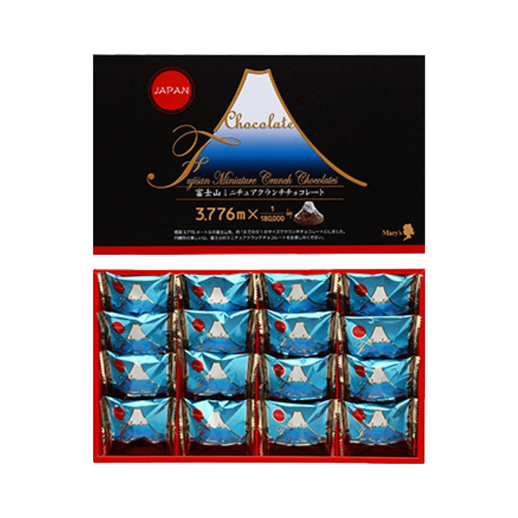 Mary's Fuji Mountain Mini Crunch Chocolate 16pc