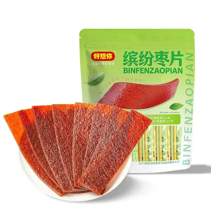 好想你缤纷枣片红枣果干零食野酸味原味102g 102 克
