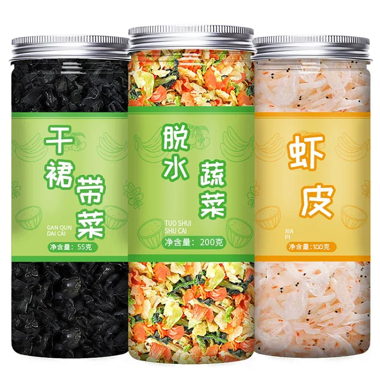 脱水蔬菜裙带菜虾皮300克 3 瓶