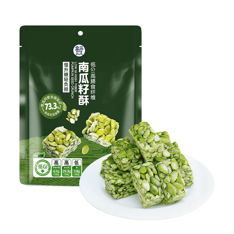 盒马 低GI高膳食纤维南瓜籽酥 180 克
